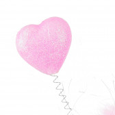 Парти диадема със сърца и пухче, розова ZY 320123 2