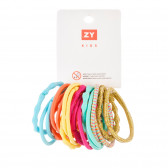 Комплект многоцветни ластици за коса ZY 320138 2