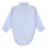 Боди риза с дълъг ръкав за бебе, светлосин ZY 320206 4