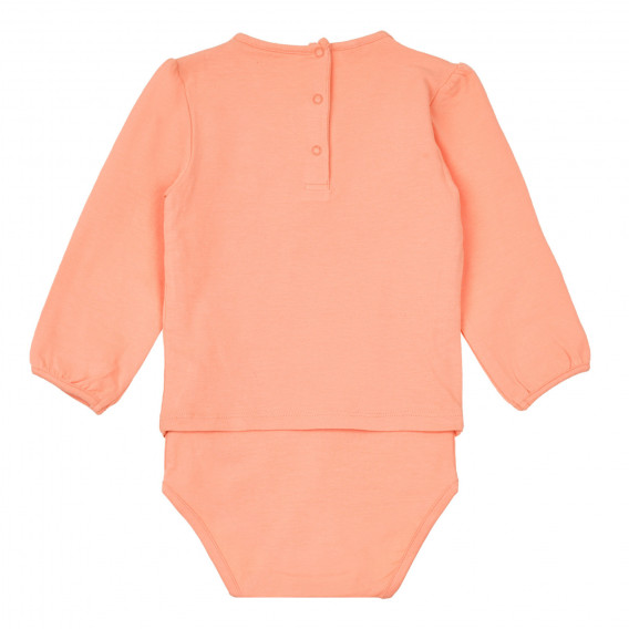 Боди тип блуза Funny garden за бебе, оранжево ZY 320214 4