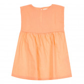 Памучна рокля без ръкави за бебе, оранжева ZY 320303 