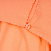 Памучна рокля без ръкави за бебе, оранжева ZY 320305 3