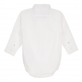 Боди риза с дълъг ръкав за бебе, бяла ZY 320326 4