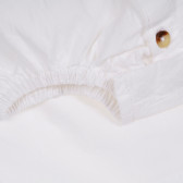Боди риза с декоративен джоб за бебе, бяло ZY 320337 3