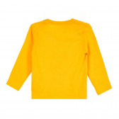 Памучна блуза с щампа за бебе, оранжева ZY 320484 4