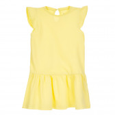 Памучна рокля за бебе, жълта ZY 320497 