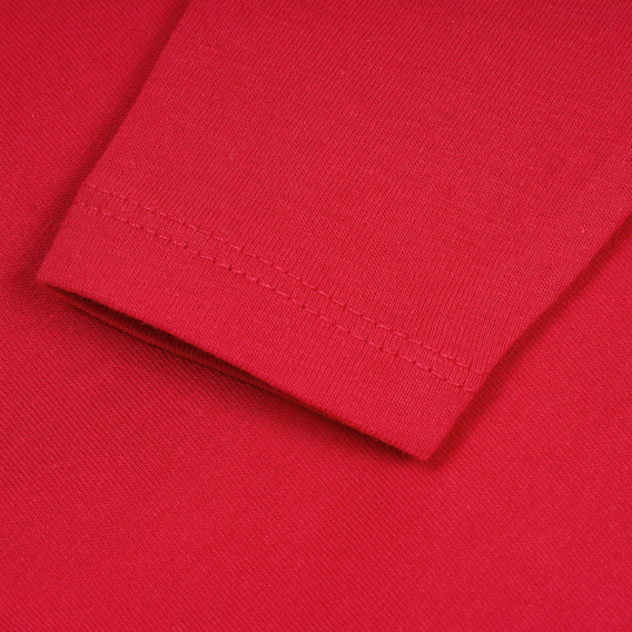 Памучна блуза с дълъг ръкав за бебе червена ZY 320515 3