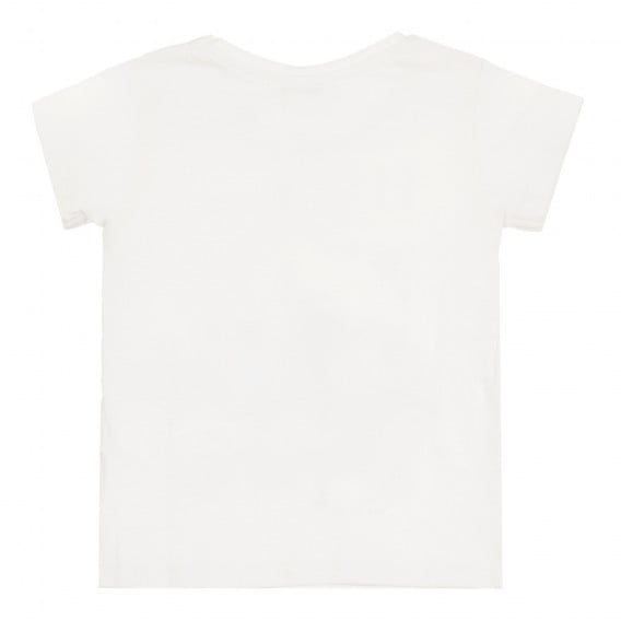Памучна тениска с щампа Frozen за бебе, бяла ZY 320572 4