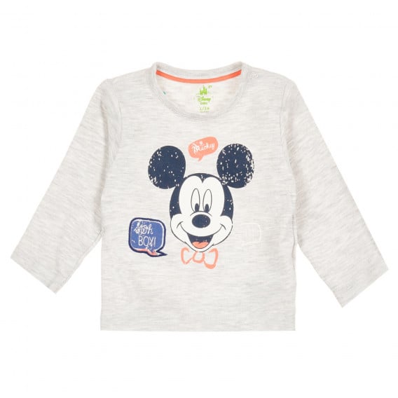 Блуза с щампа на Мики Маус за бебе, сива ZY 320601 