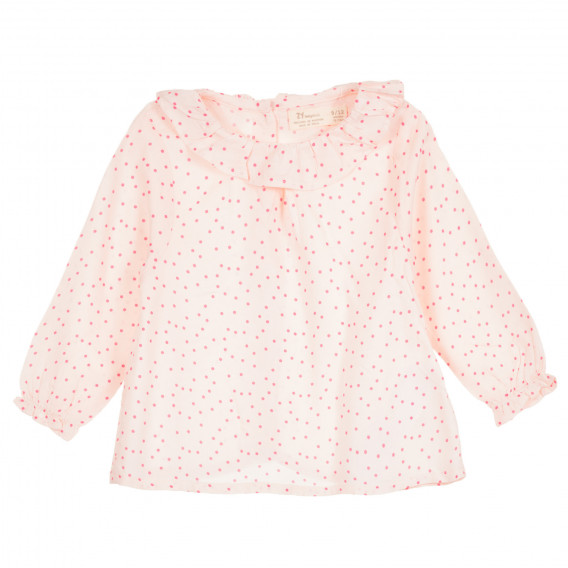 Блуза с фигурален принт за бебе, розова ZY 320609 