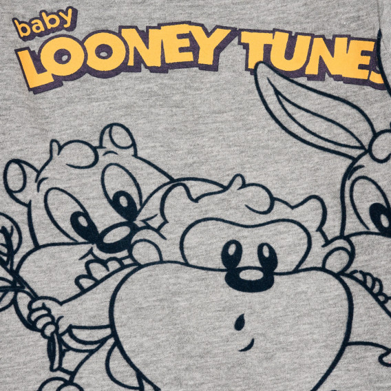 Блуза с щампа на Looney tunes за бебе, сива ZY 320618 2