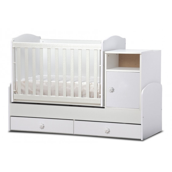 Бебешко креватче, Маги - трансформиращо, бяло, 65х160 см. Dizain Baby 32066 