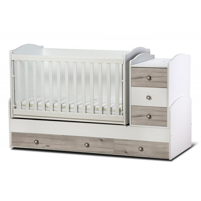Бебешко креватче, Деси Макси с подвижна решетка с шкафчета  32069