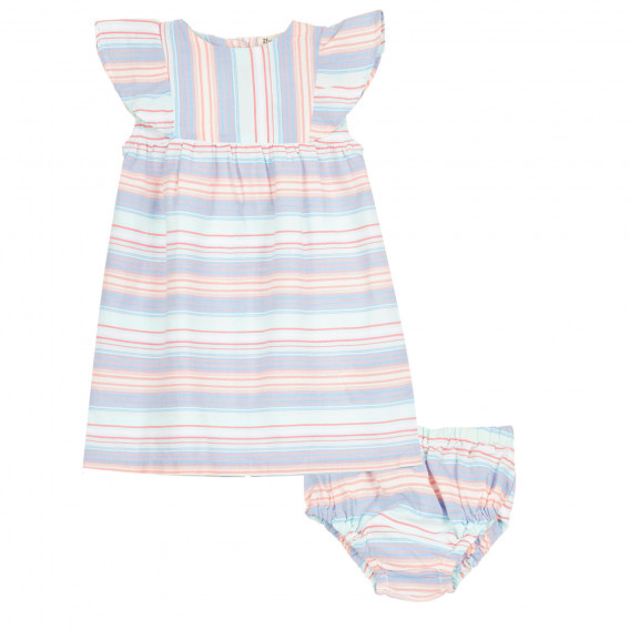 Комплект рокля и гащички за бебе, многоцветен ZY 320724 