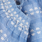 Памучна пола с фигурален принт за бебе, синя ZY 320843 3