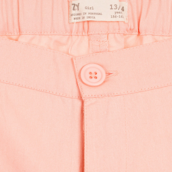 Памучен къс панталон, розов ZY 320845 2