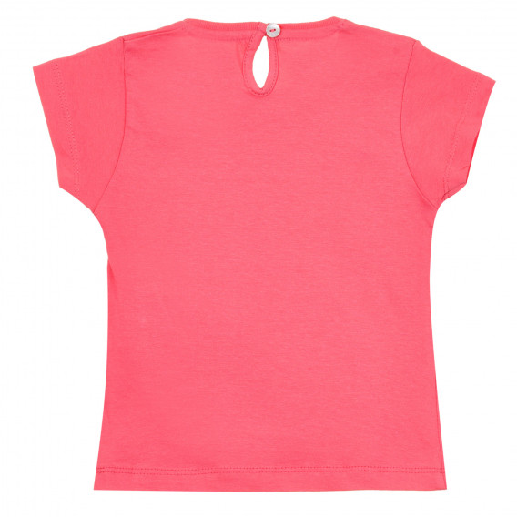 Памучна тениска за бебе, розова ZY 320902 4