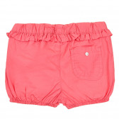 Памучен къс панталон с къдрички за бебе момиче, розов ZY 320939 4