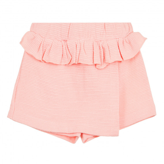 Памучен къс пола-панталон за бебе, розов ZY 320963 