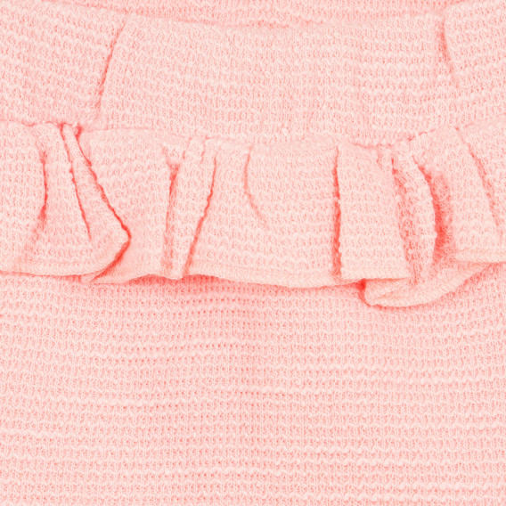 Памучен къс пола-панталон за бебе, розов ZY 320964 2