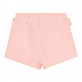 Памучен къс пола-панталон за бебе, розов ZY 320965 3