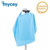 Престилка за кърмене от фина памучна дишаща тъкан, синя Mycey 3210 