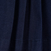 Къса пола с декоративен колан за бебе, тъмносиня ZY 321027 2
