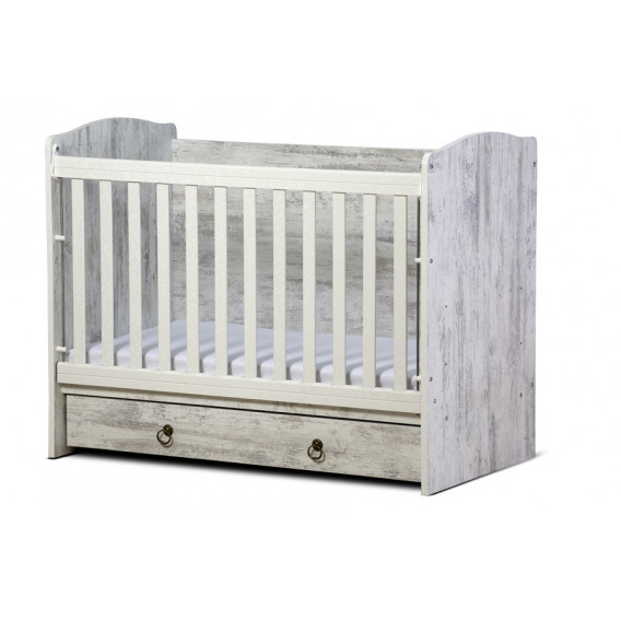 Бебешко креватче, Калина с подвижна решетка антик, 60х120 см. Dizain Baby 32113 