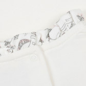 Тениска с щампа за бебе, бяла ZY 321174 3