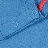 Памучна тениска с щампа на Мики Маус, синя ZY 321194 3