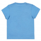 Памучна тениска с щампа на Мики Маус, синя ZY 321195 4