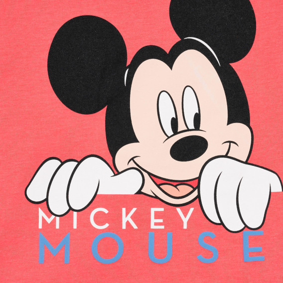 Памучна тениска Mickey Mouse за бебе, розова ZY 321197 2
