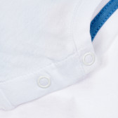Тениска с щампа на Мики Маус за бебе, бяла ZY 321202 3