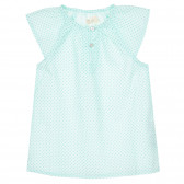 Памучна блуза с фигурален принт за бебе, мента ZY 321308 
