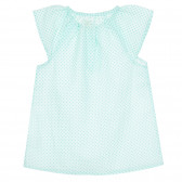 Памучна блуза с фигурален принт за бебе, мента ZY 321311 4