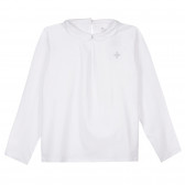 Блуза с апликация, бяла ZY 321454 