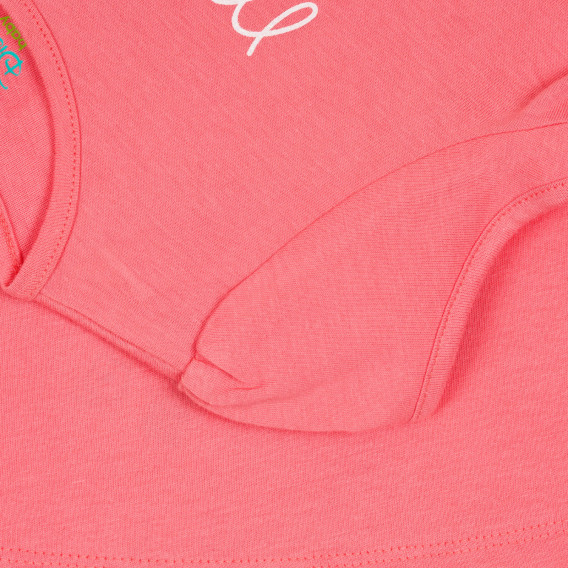Тениска с щампа Мини Маус с панделка за бебе, розова ZY 321488 2
