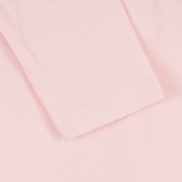 Памучна блуза с брокатен акцент, розов ZY 321626 4