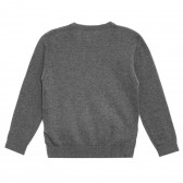 Пуловер с апликация "Снежен човек", сив Cool club 322036 3