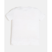 Памучна тениска с подгънати ръкави, бяла Guess 322457 2