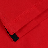 Блуза с апликация и пайети, червена Cool club 323322 3