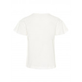 Тениска от органичен памук с принт плод за момиче, бяла Name it 32342 3