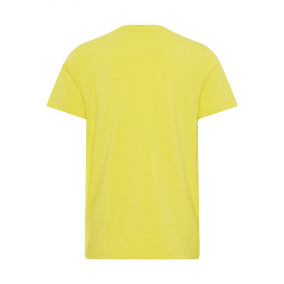 Памучна тениска с принт на океанска вълна за момче, жълта Name it 32422 2