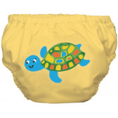 Бански за бебе в жълт цвят с костенурка - размер S - от 9 до 12 кг. Mycey 3246 