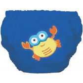 Бански за бебе момче в син цвят с раче - размер S - от 9 до 12 кг. Mycey 3249 