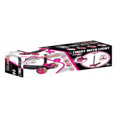 Тротинетка 3+ с 3 колела и LED светлини, розова Furkan toys 324943 2