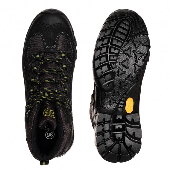 Спортни обувки Canada High с зелени акценти, черни Vibram 325210 3