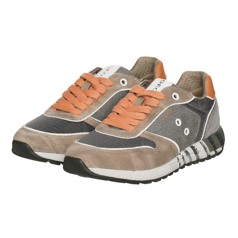 Маратонки с оранжеви акценти, многоцветни  325392