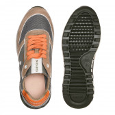 Маратонки с оранжеви акценти, многоцветни Geox 325394 3