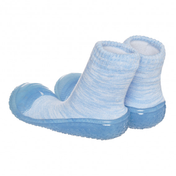Аква чорапи с гумена подметка, светлосин Playshoes 325548 2